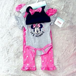 Disney Baby Minnie Outfit 4 Piece Set
